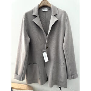 BRAND NEW Settefili Cashmere Unstructured Blaze Grey Size 50 M